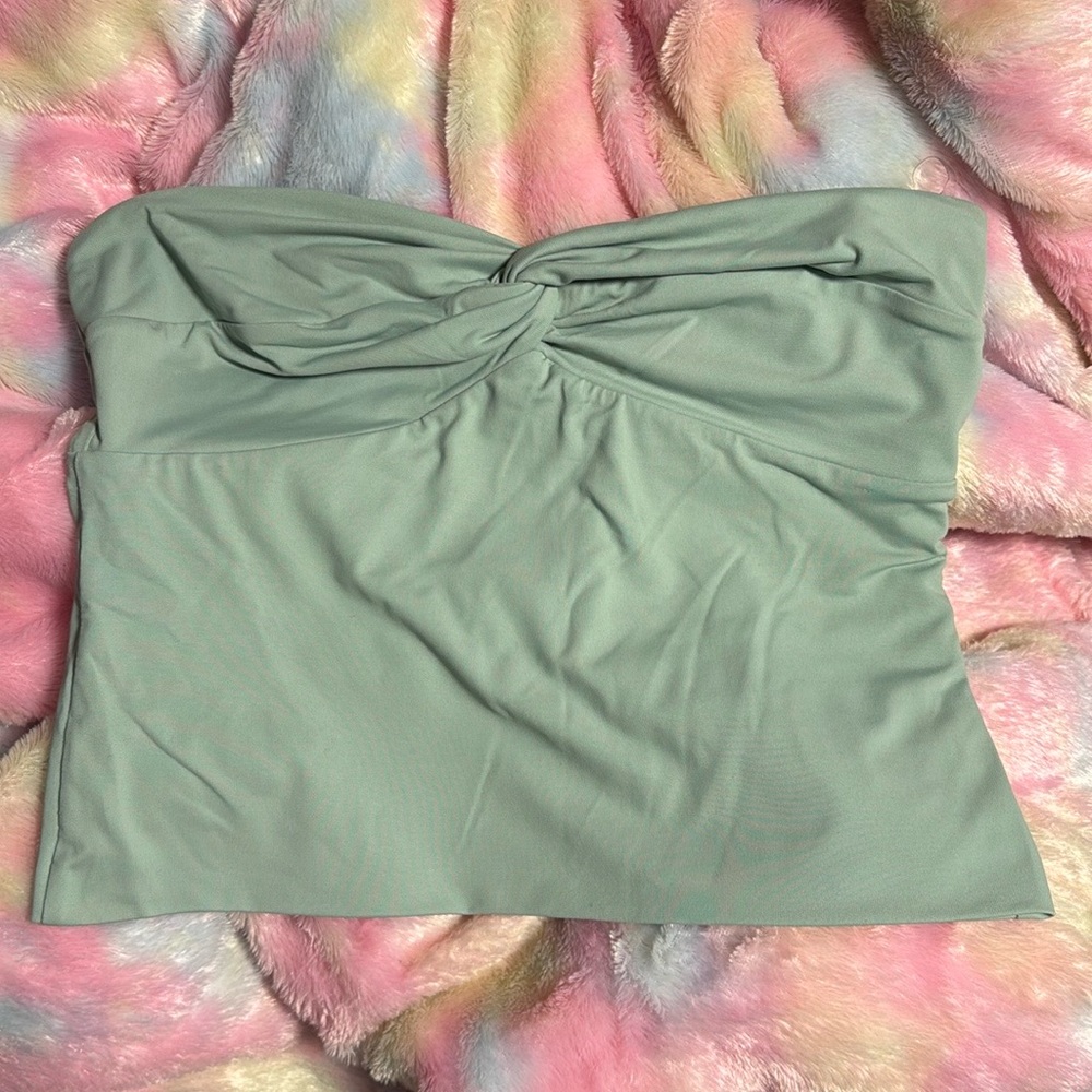 XOXO Strapless Tube Top - Light Green